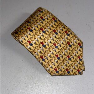 Beaufort Tie Rack Mens Silk Tie Vintage Golfer Novelty Print Made in Italy